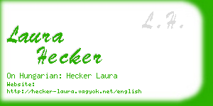 laura hecker business card
